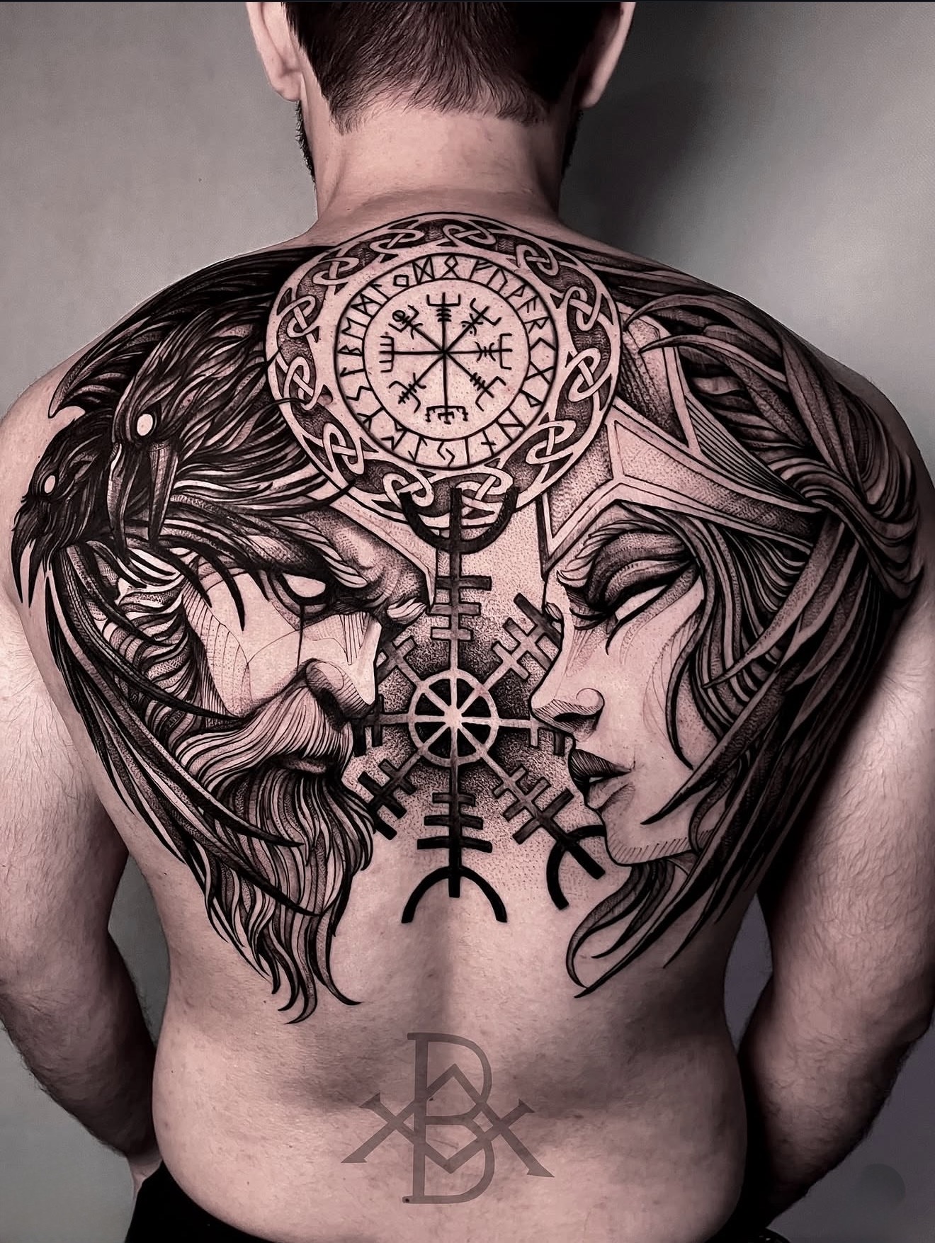 Bruno Almeida @brunoalmeida.art Award winning black work Tattoo artist Chicago, IL Speakeasy Custom Tattoo
